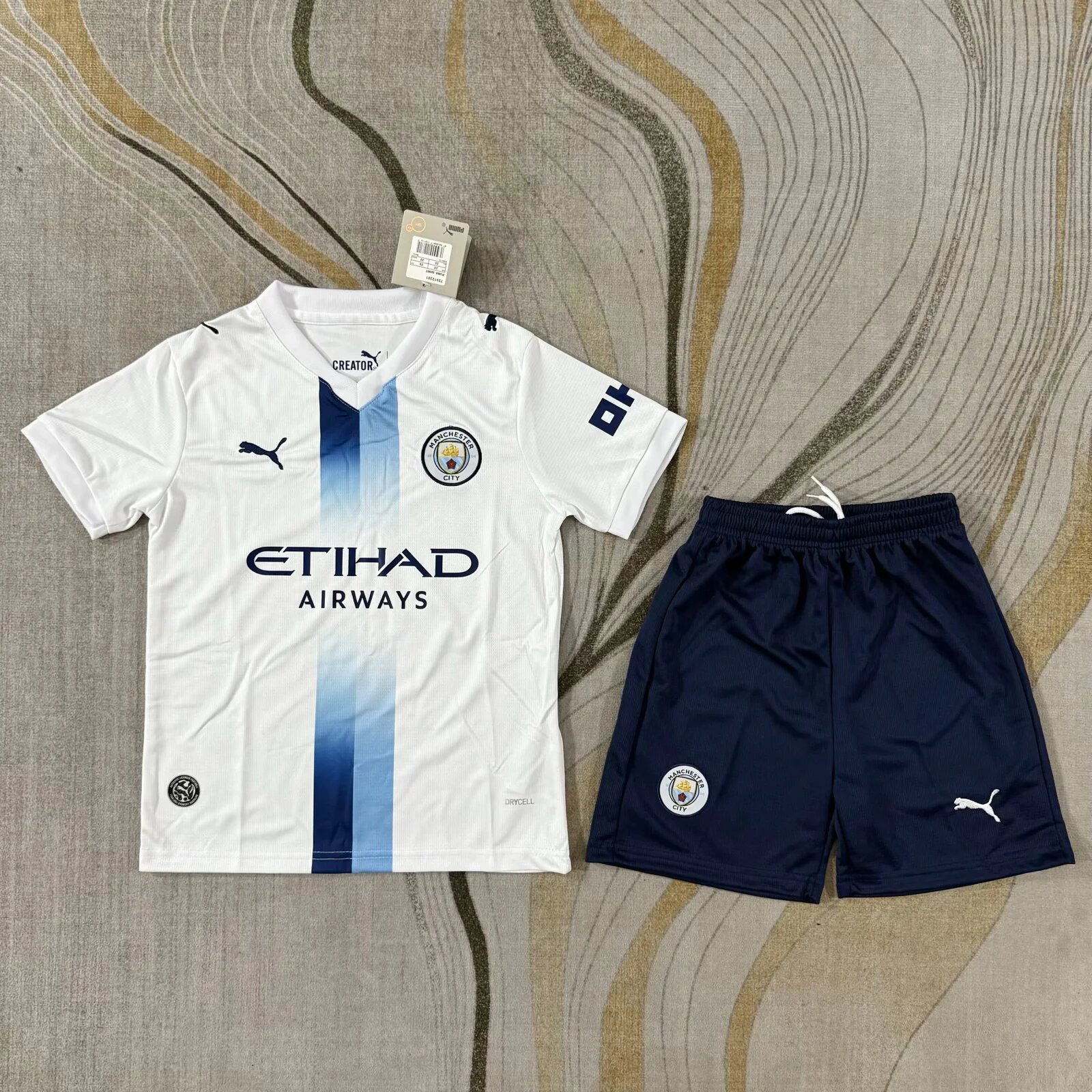 Kids-Manchester City 26/27 Third White Soccer Jersey